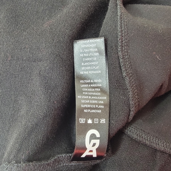 Good American Black Open Back Crewneck Pullover Sweatershirt - Picture 7 of 7